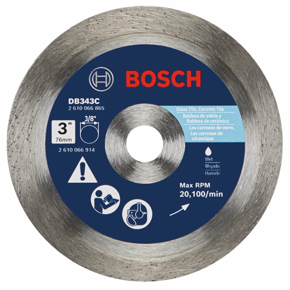 Bosch 3″ Premium Continuous Rim Diamond Blade for Clean Cuts - Ascmtools