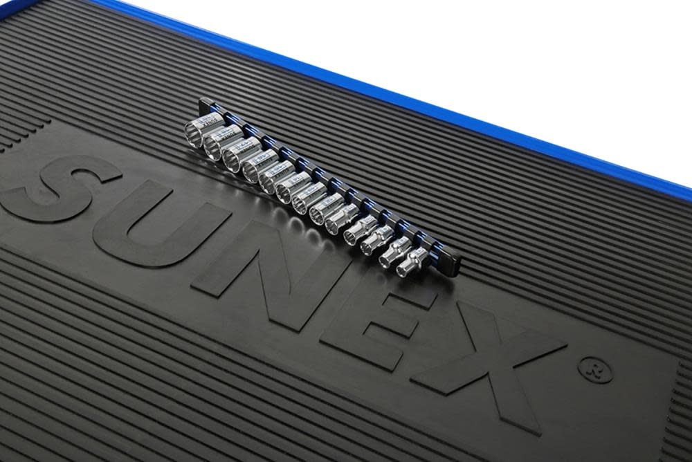 Sunex 3/8 In. Dr 12 Pt Standard Metric Socket Rail 13 Pc Set - Ascmtools