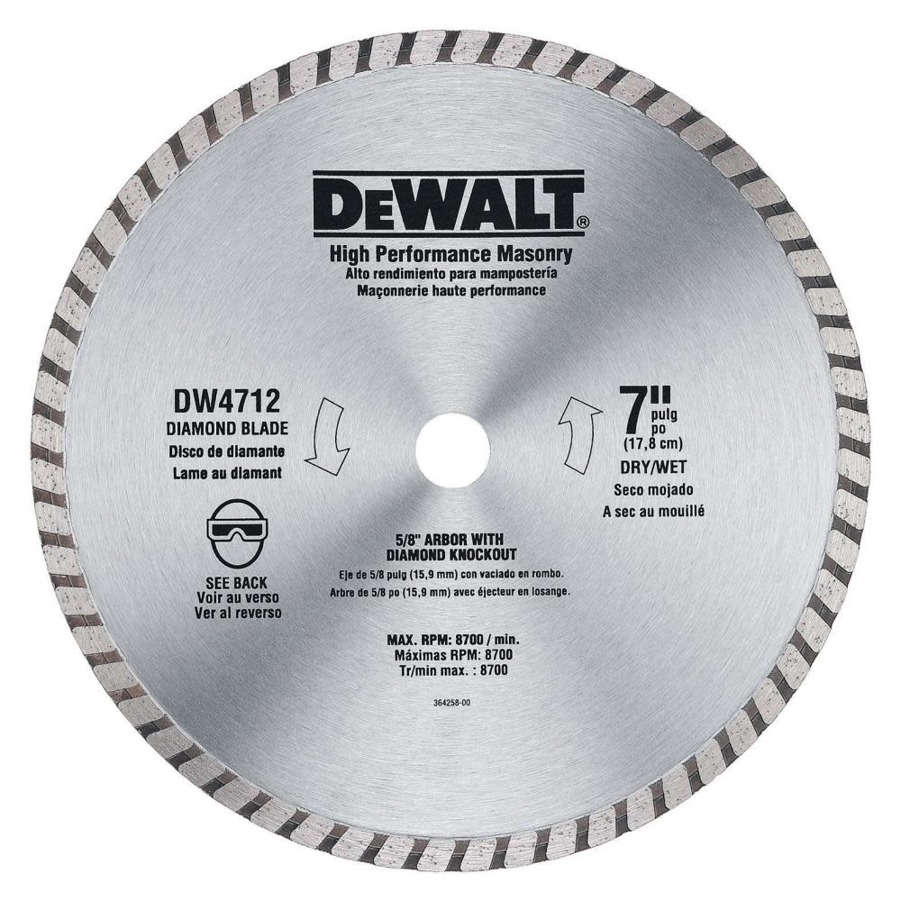DEWALT 7-in High Performance Diamond Masonry Blade - Ascmtools