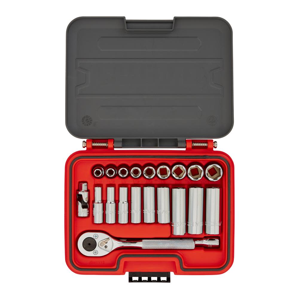 Proto Socket Set 3/8 DR 21pc SAE 6pt - Ascmtools