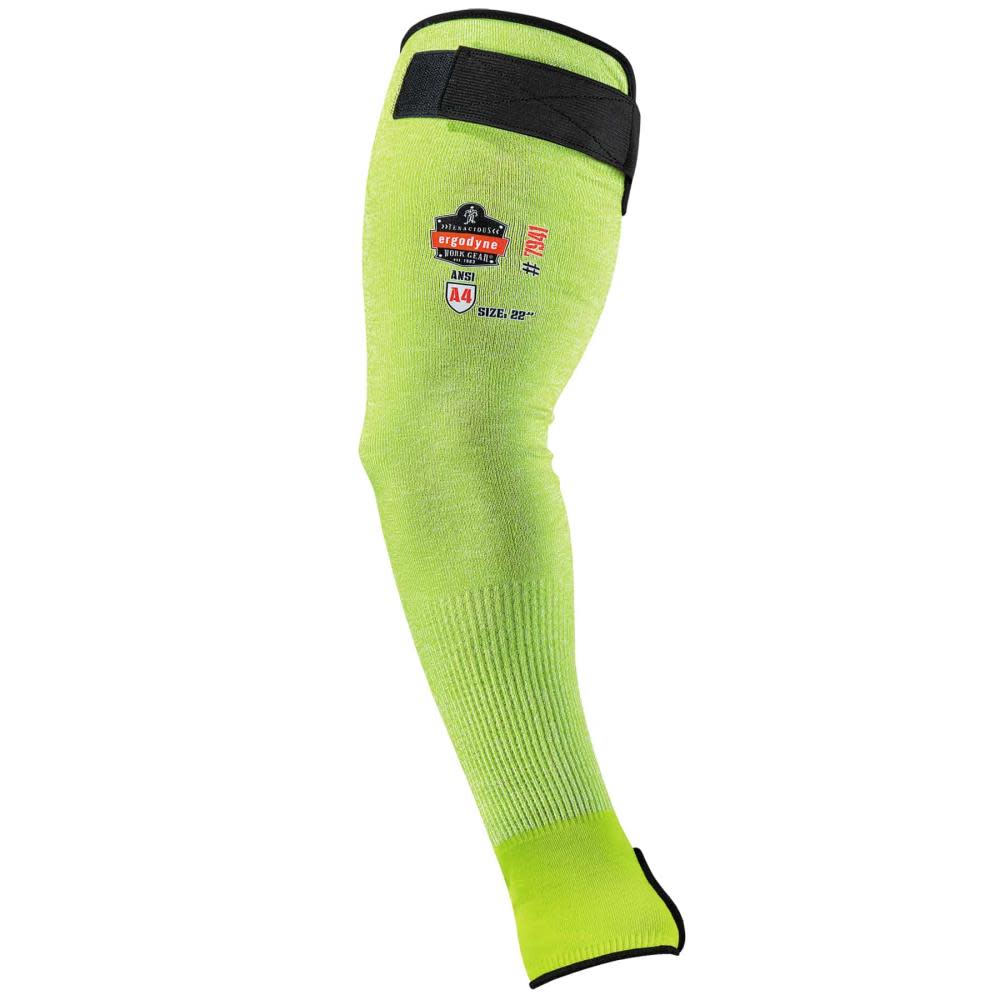 Ergodyne ProFlex 7941 PR Cut Resistant Arm Sleeve Pair 22″ Lime - Ascmtools