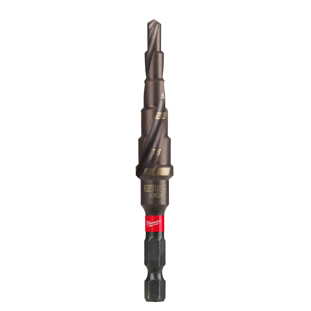 Milwaukee SHOCKWAVE Impact Duty Step Bit #2 3/16 – 1/2 in. - Ascmtools