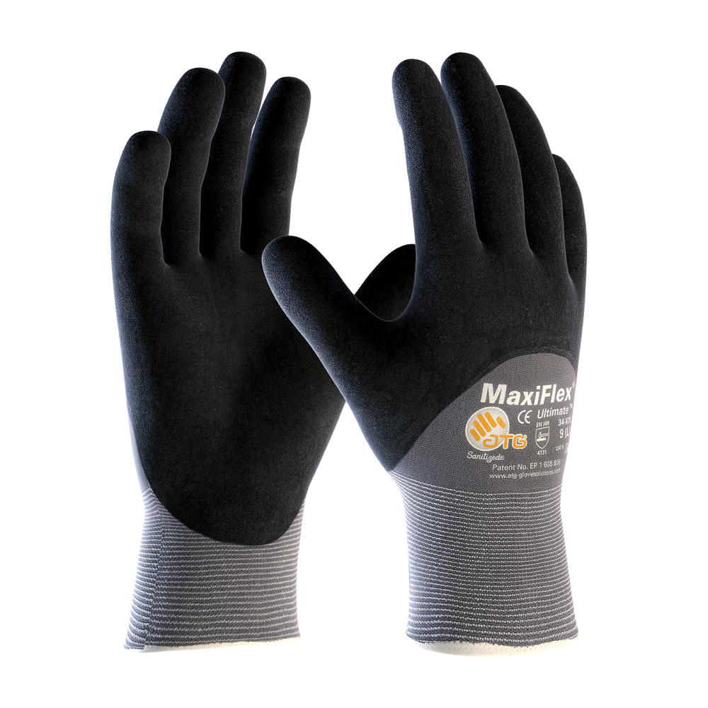 Protective Industrial Products Gloves Gray MaxiFlex Ultimate Seamless Nylon/Elastane Medium - Ascmtools