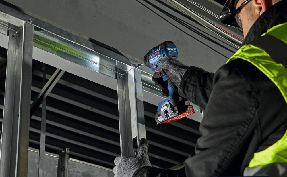 Bosch 18V 2 Tool Combo Kit with Impact Driver GDR18V-1800 Drill/Driver GSR18V-400 with 2 2Ah Batteries - Ascmtools