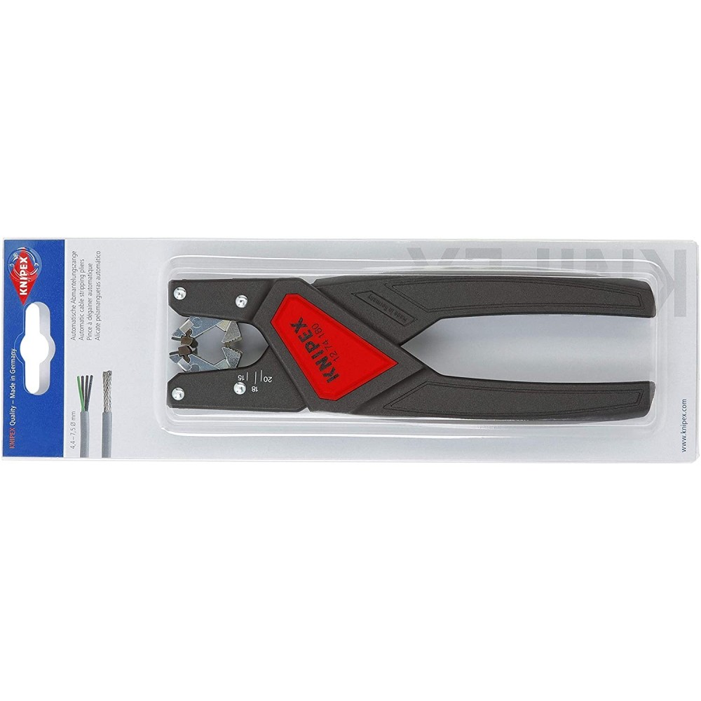 Knipex Automatic Cable Stripping Pliers For Cable 175mm - Ascmtools