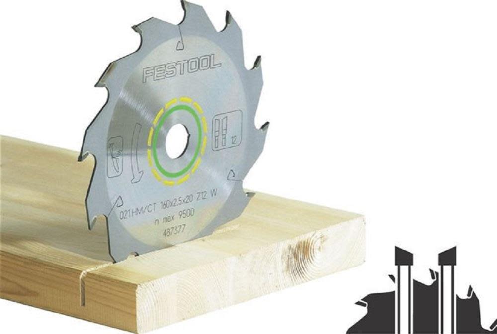 Festool Standard 12-Tooth Saw Blade for TS 55 - Ascmtools