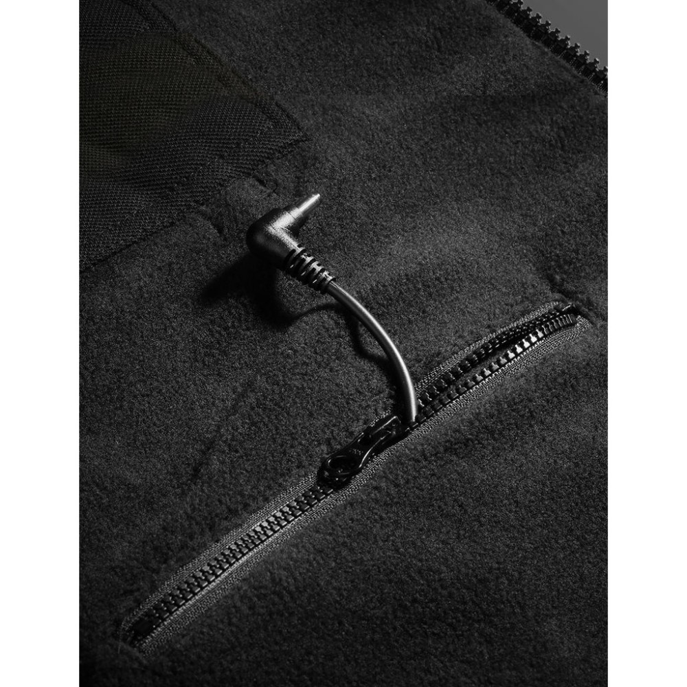 ORORO Unisex Black Heated Fleece Hoodie Kit Small - Ascmtools