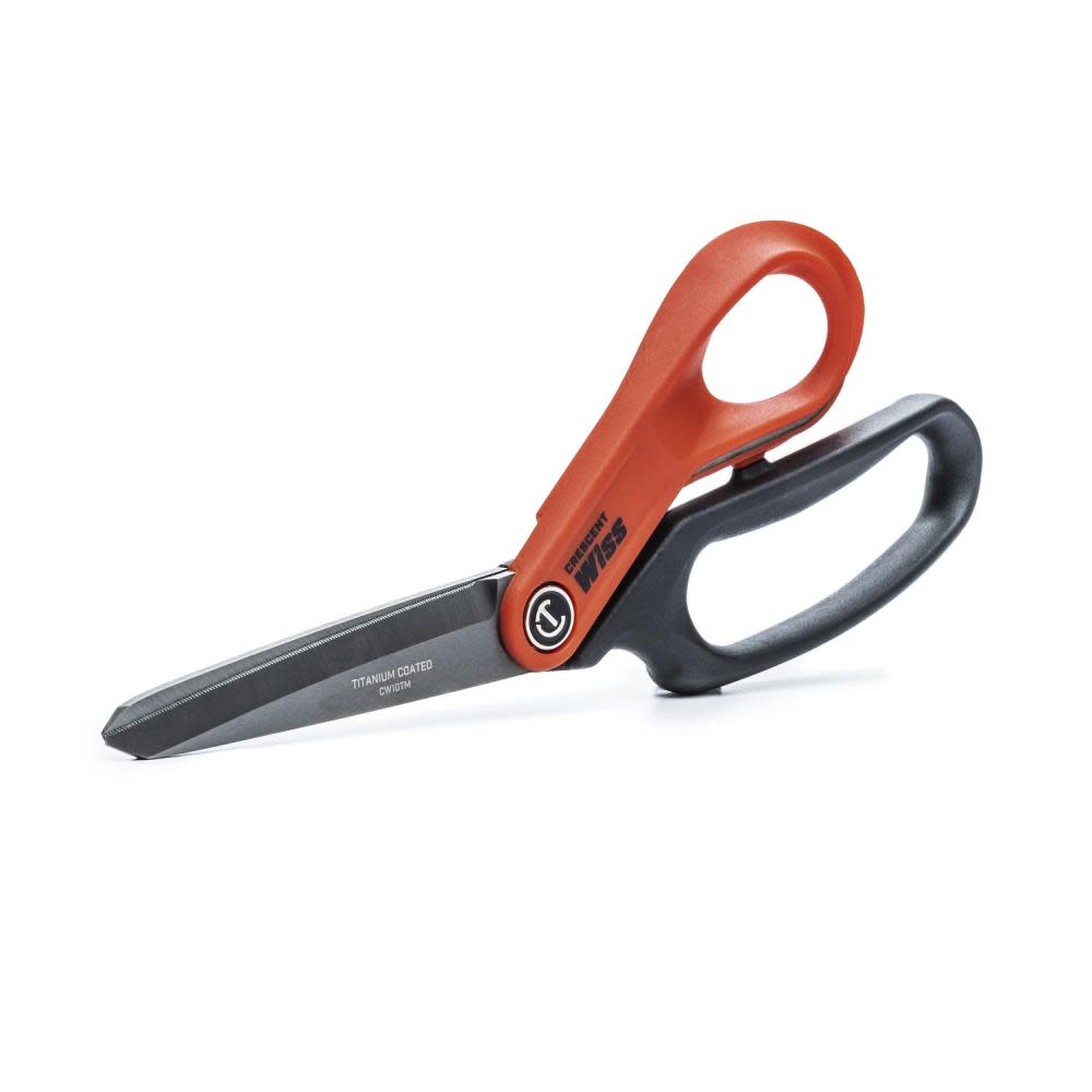 Crescent Wiss 10″ Tradesman Shears Heavy Duty Titanium Coated - Ascmtools