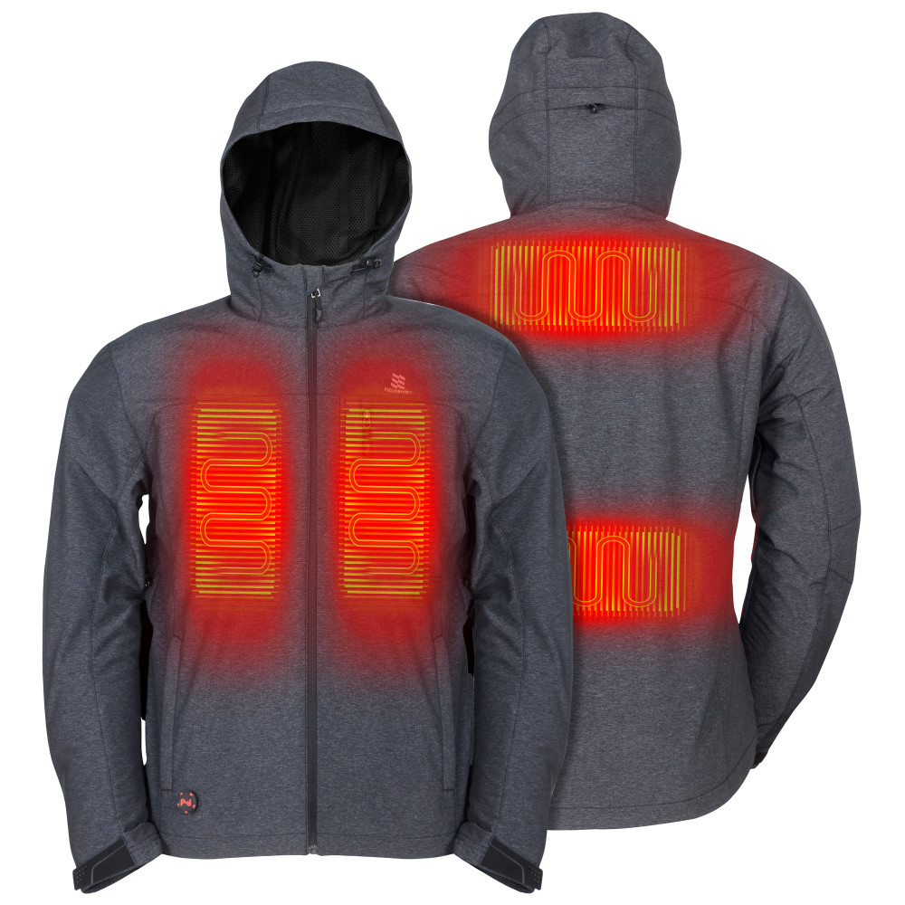 Mobile Warming Adventure Heated Jacket Men’s 7.4 Volt Heather Gray Small - Ascmtools