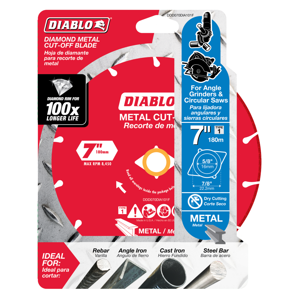 Diablo Tools 7″ Diamond Metal Cut-Off Blade - Ascmtools