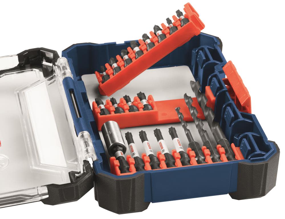 Bosch 8 pc Impact Tough Black Oxide Drill Bits with Clip for Custom Case System - Ascmtools