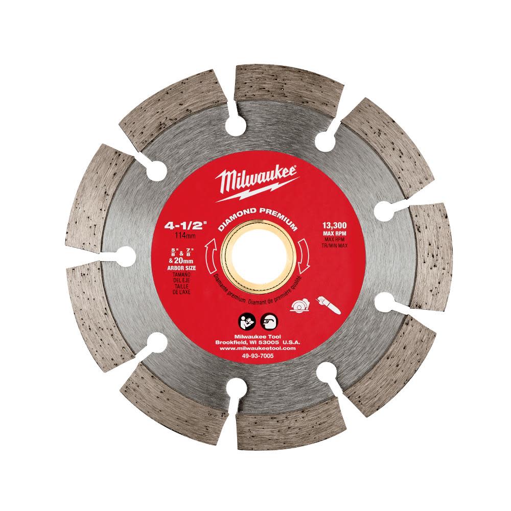 Milwaukee 4-1/2 in. Diamond Premium Segmented - Ascmtools