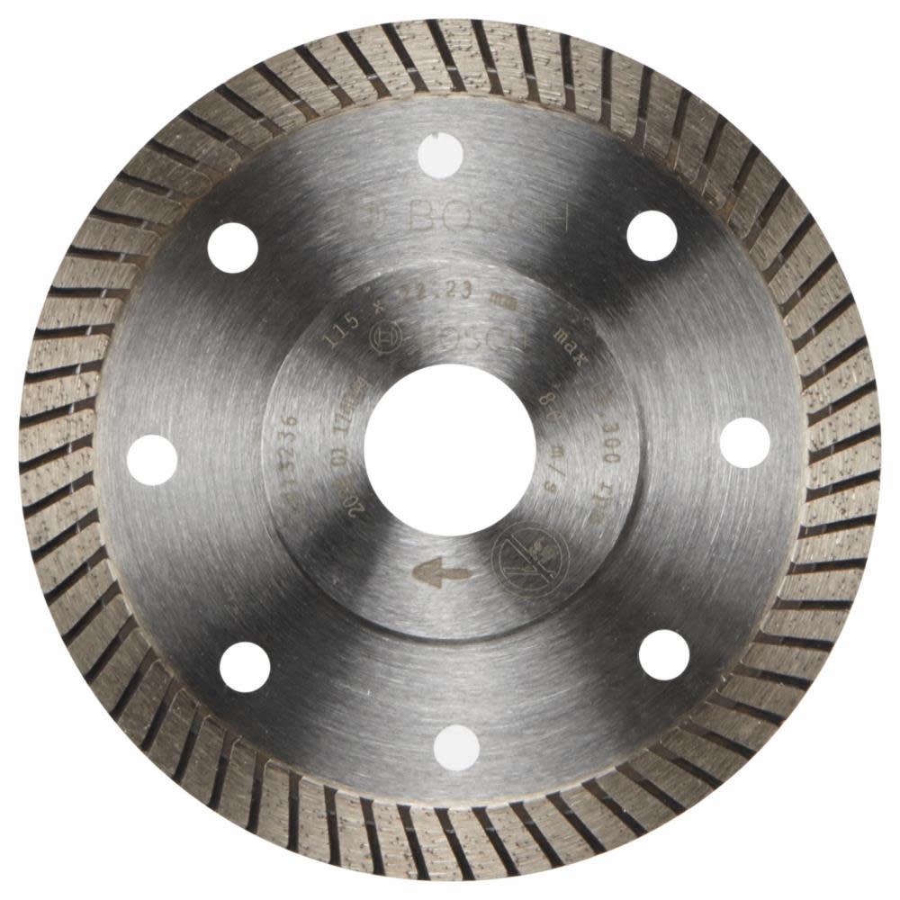 Bosch 4 1/2″ Specialized Turbo Rim Diamond Blade for Porcelain - Ascmtools