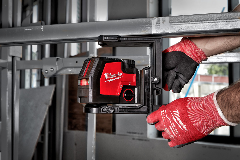 Milwaukee Green Beam Laser Cross Line Plumb Point USB Rechargeable - Ascmtools