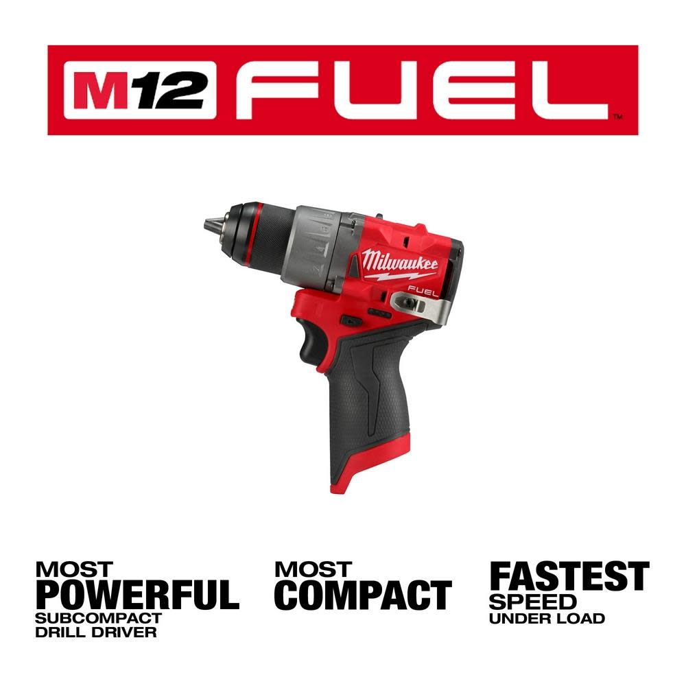 Milwaukee M12 FUEL 1/2″ Drill/Driver - Ascmtools