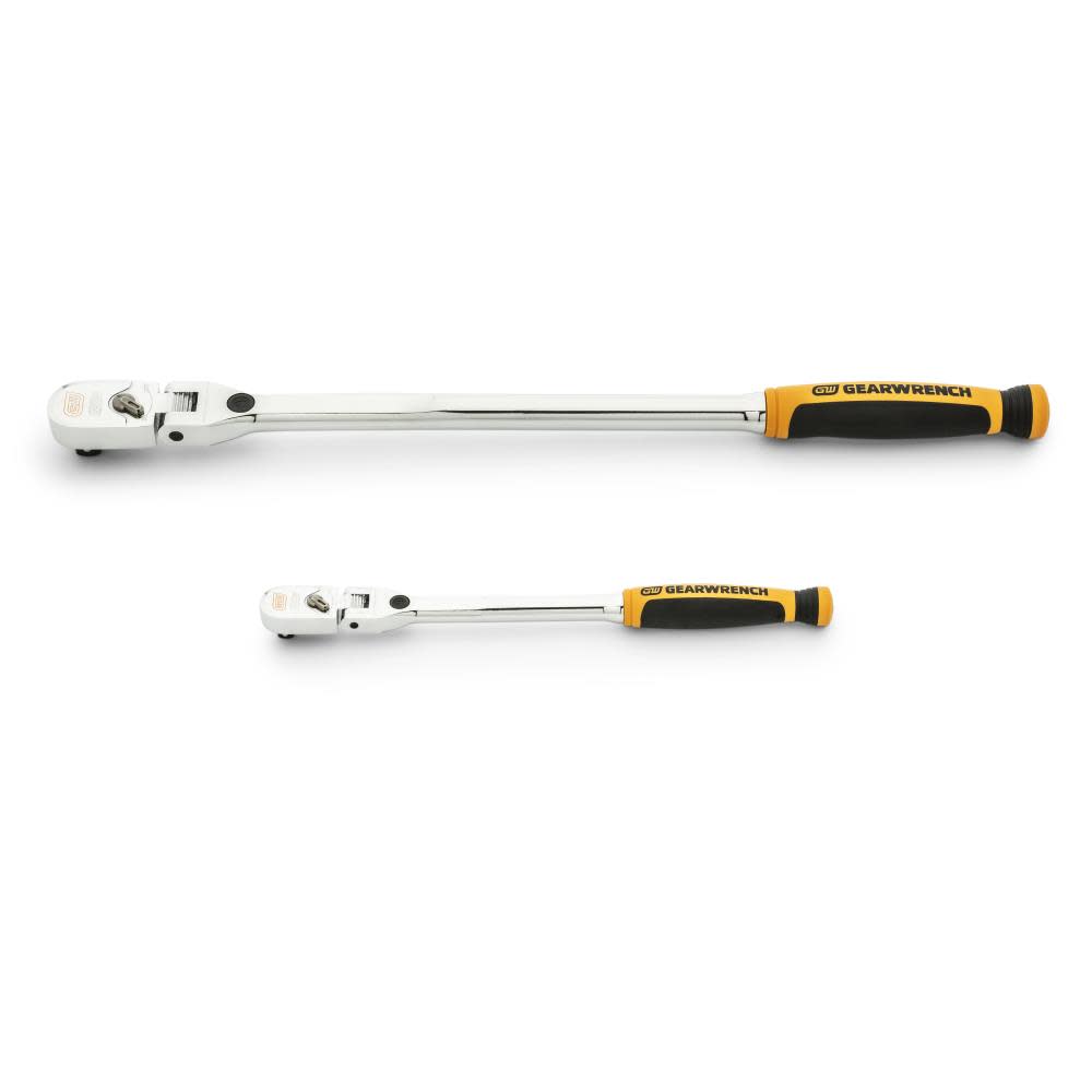 GEARWRENCH 1/4″ & 3/8″ Drive Flex Head Ratchet 2pc - Ascmtools