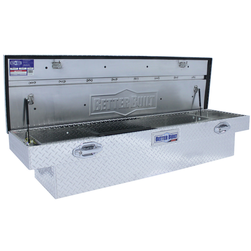 Better Built 67″ SEC Saddle Truck Tool Box BRITE ALUMINUM - Ascmtools