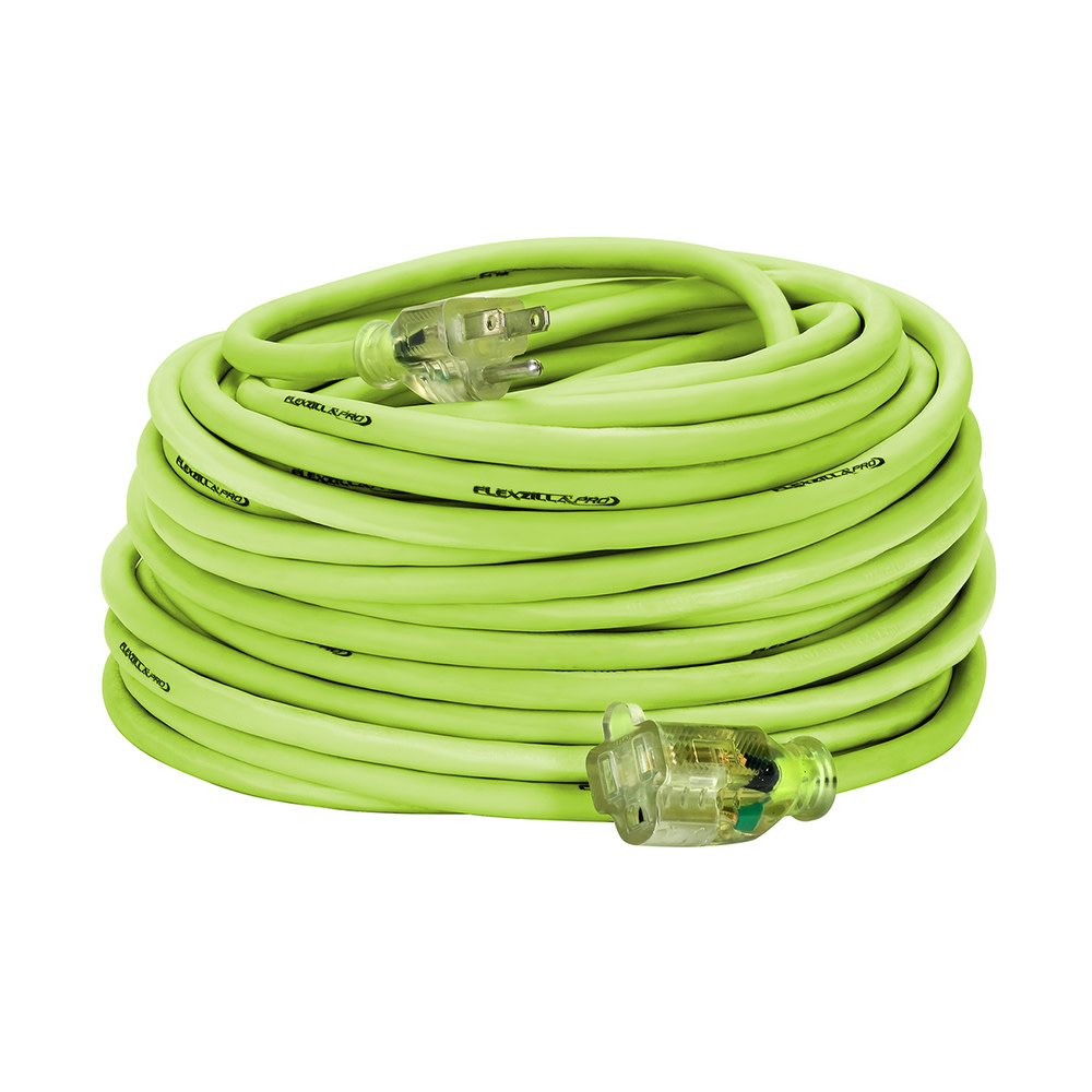 Flexzilla 100 ft. Pro Extension Cord 14/3 AWG - Ascmtools