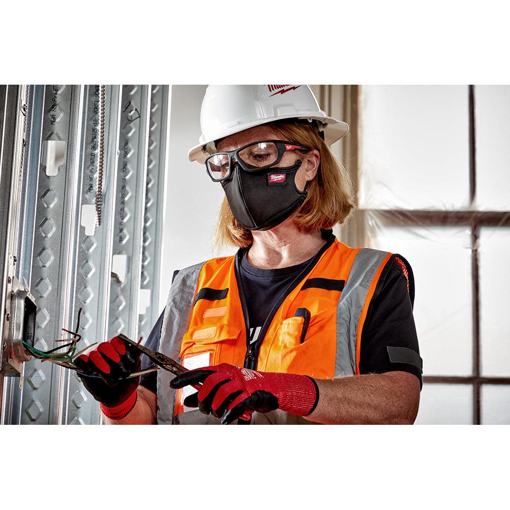 Milwaukee 3PK L/XL 3-Layer Performance Face Mask - Ascmtools