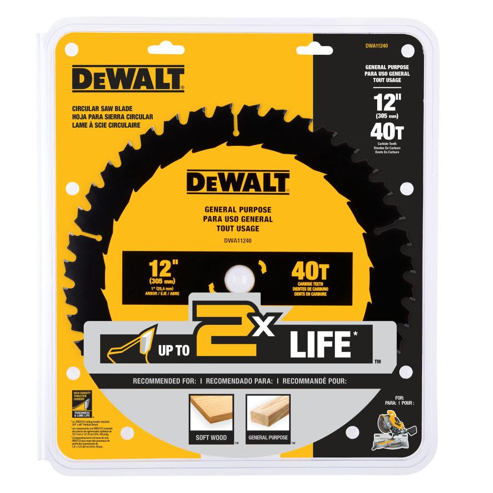 DEWALT Circular Saw Blade 12″ 40T - Ascmtools