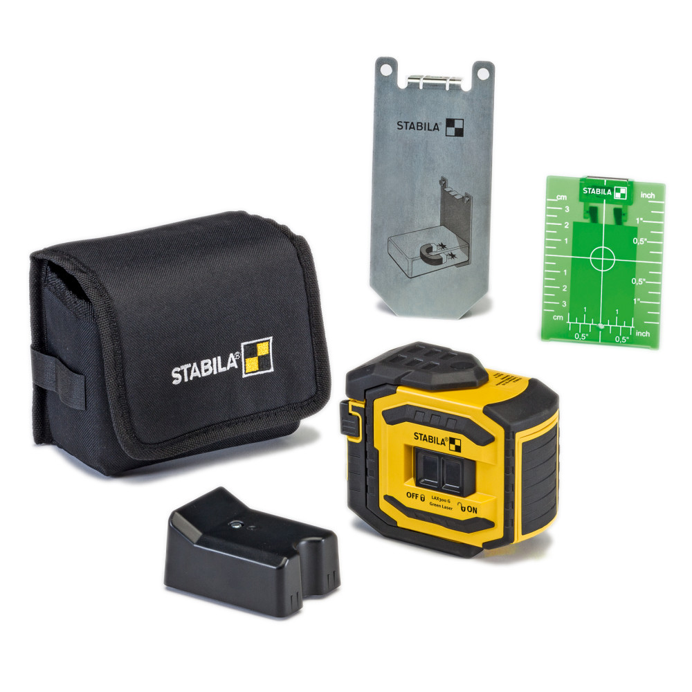 Stabila LAX 300 Green Laser Level Tool Set - Ascmtools