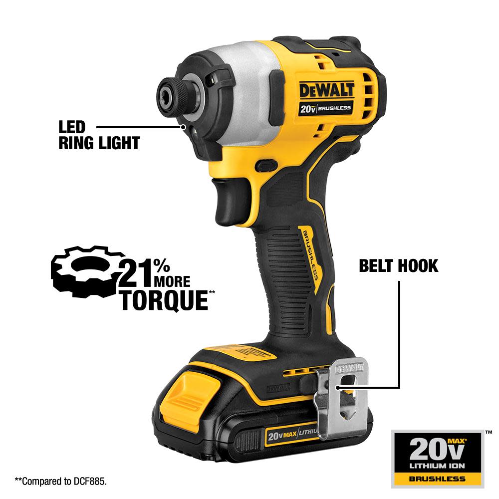 DEWALT 20V MAX* Brushless Atomic Compact 2-Tool Combo Kit - Ascmtools