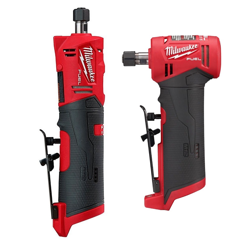 Milwaukee M12 FUEL Straight Die Grinder & Right Angle Die Grinder Bare Tools - Ascmtools