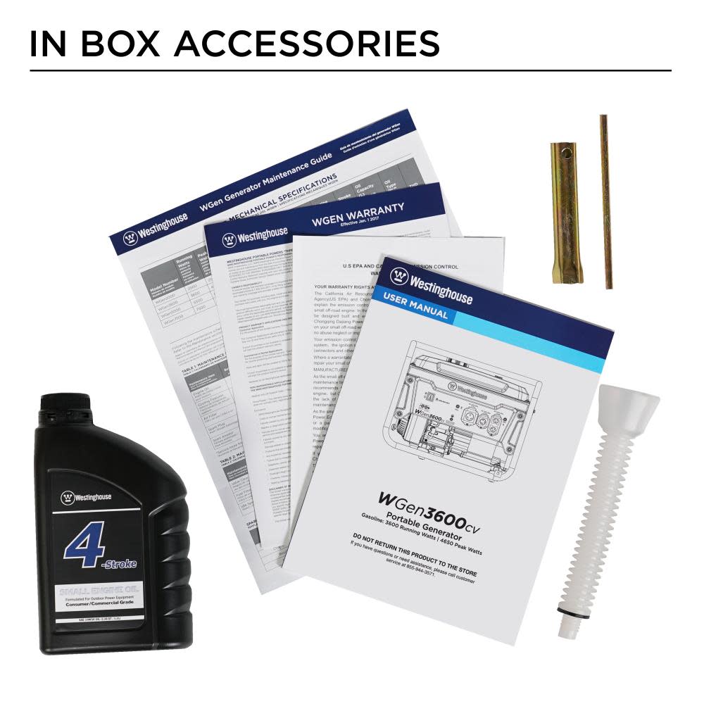 Westinghouse Generator Portable Gas Powered with CO Sensor - Ascmtools