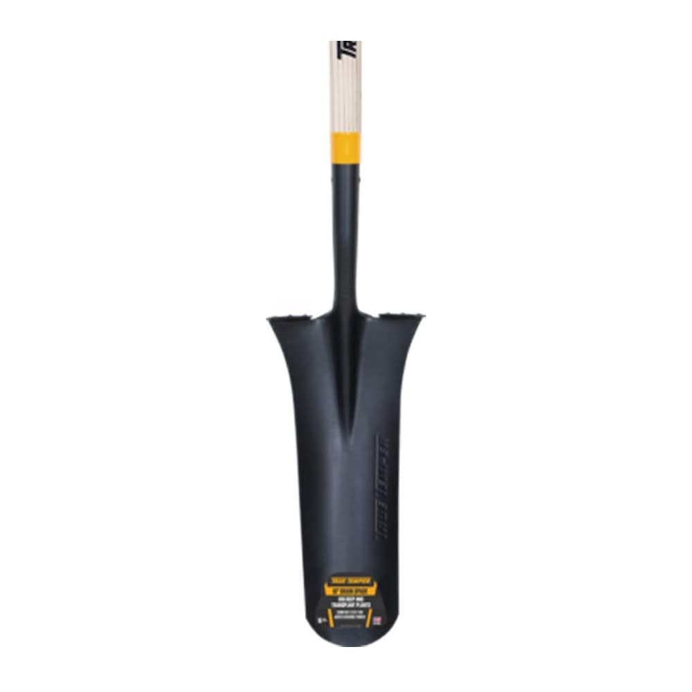 True Temper Drain Spade with Comfort Step and D-Grip on Handle - Ascmtools