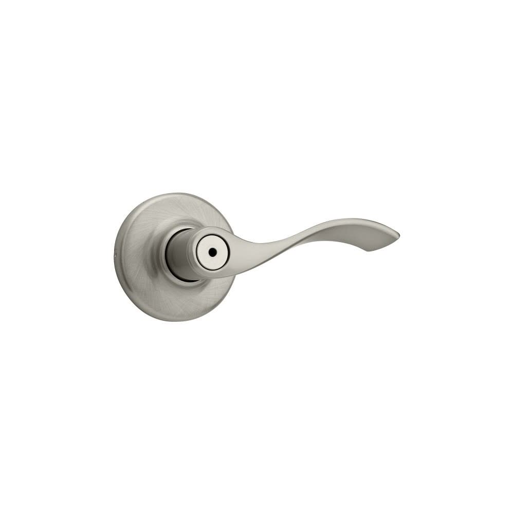Kwikset Satin Nickel Bed/Bath Balboa Privacy Door Lever - Ascmtools
