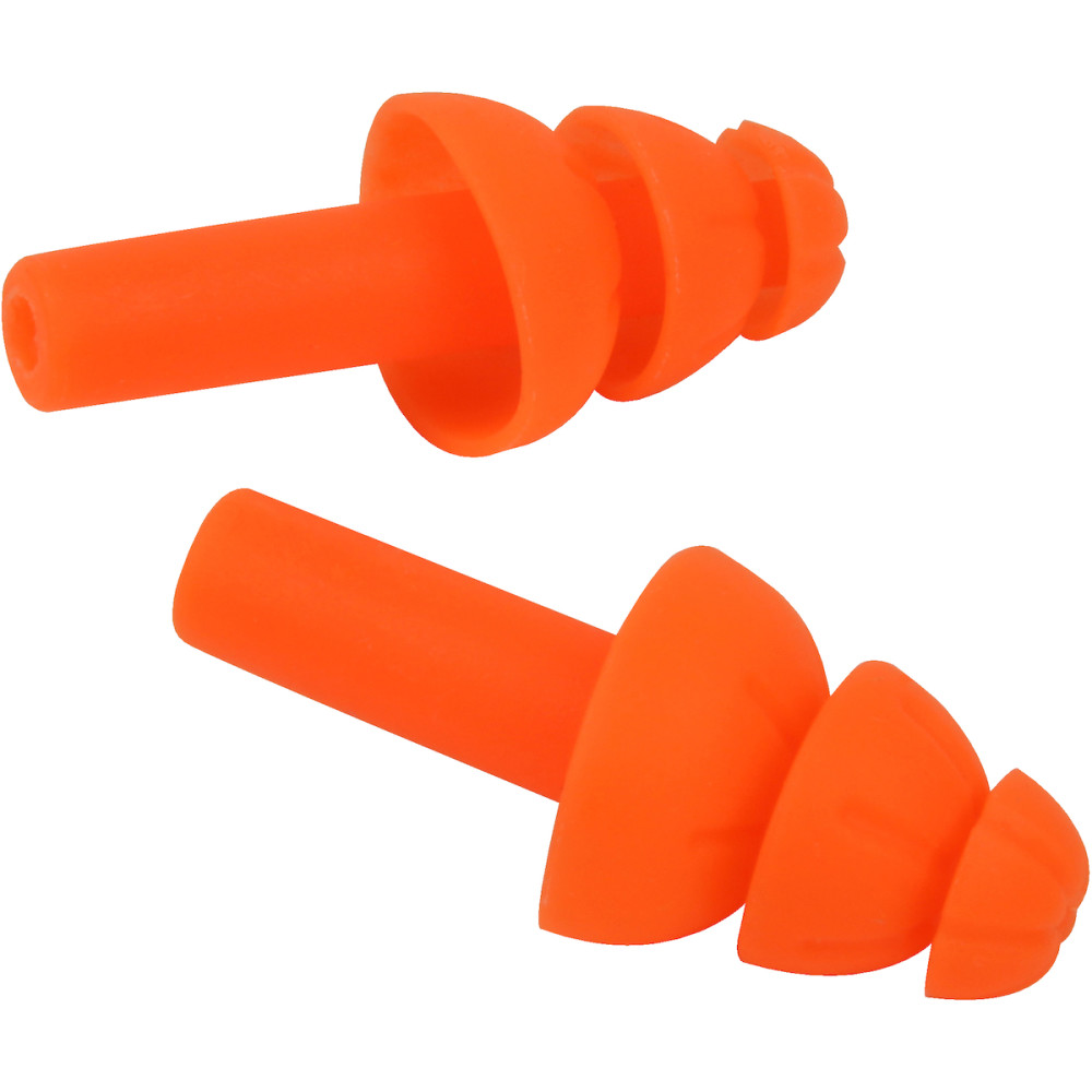 Protective Industrial Products Ear Plug Orange Reusable TPE 3 Flange Uncorded - Ascmtools
