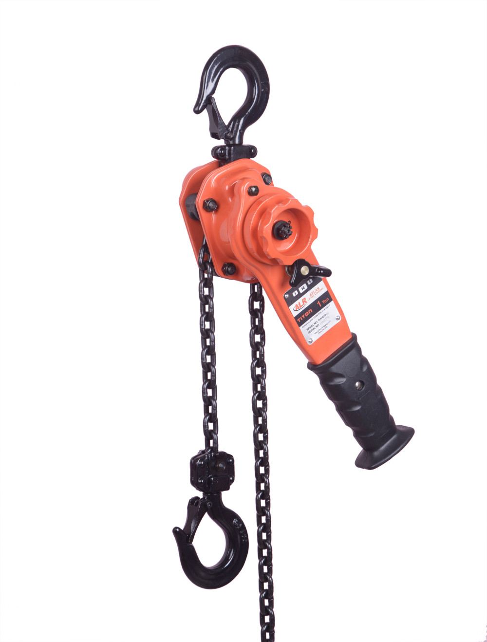 Atlas Lifting and Rigging Titan Lever Hoist 1 Ton 2200 lbs 15′ Chain - Ascmtools
