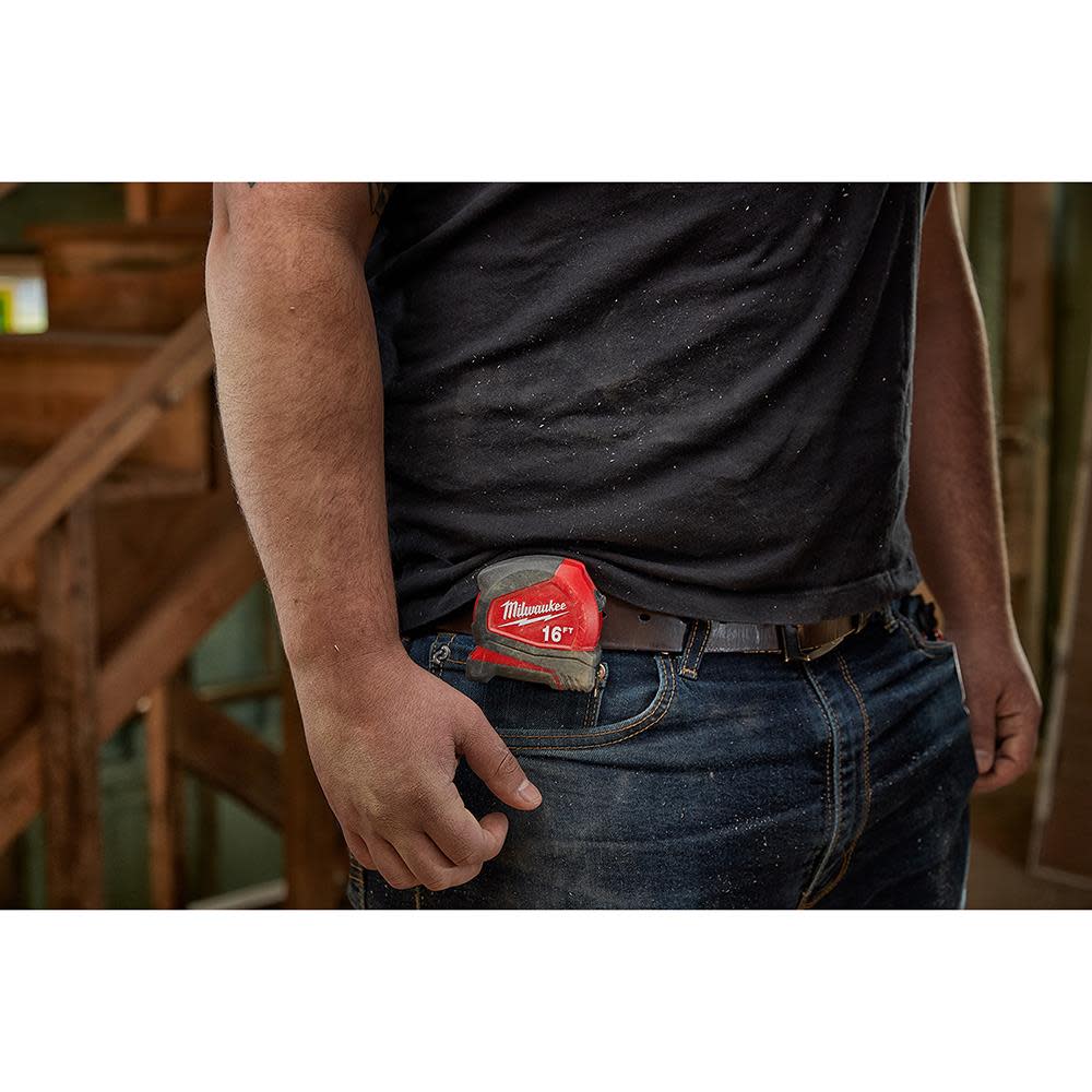 Milwaukee 16 ft. Compact Tape Measure - Ascmtools