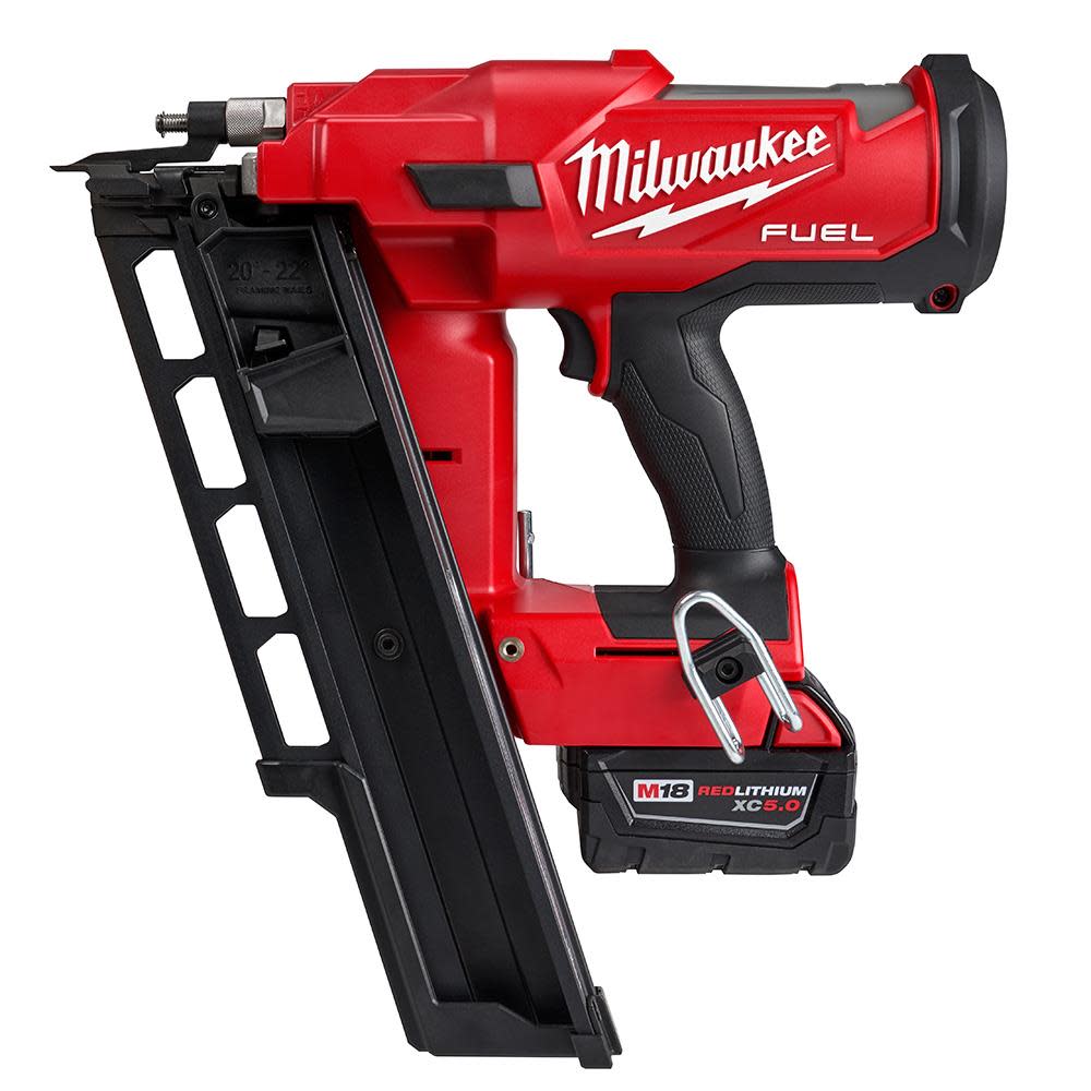 Milwaukee M18 FUEL 21 Degree Framing Nailer Kit - Ascmtools