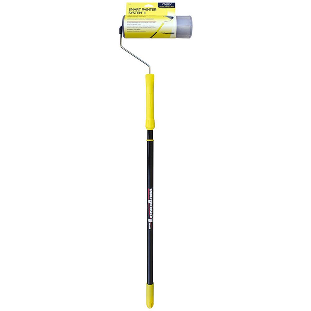 Mr Longarm Smart Painter II Roller Frame with 2 to 4 Ft Extension Handle - Ascmtools