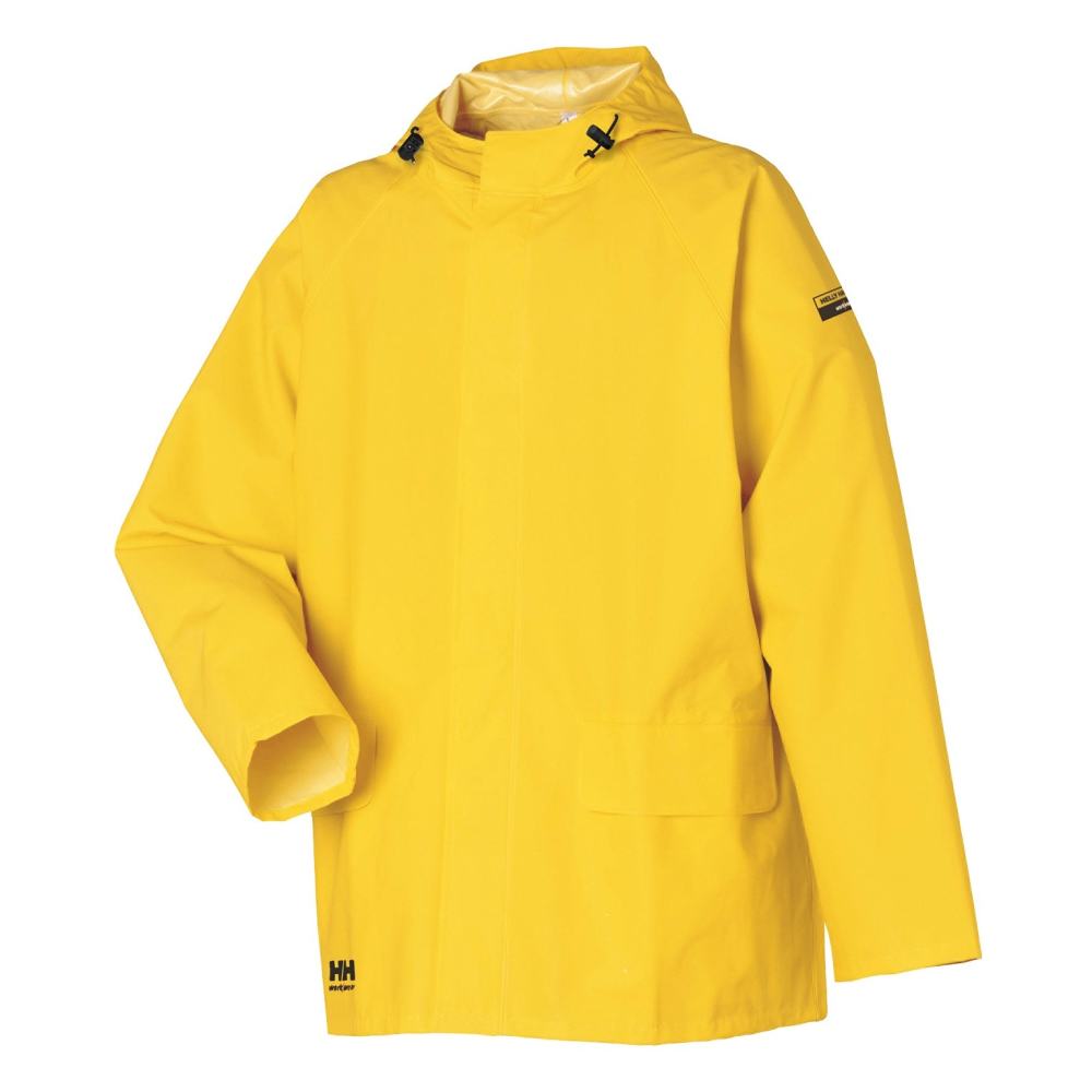 Helly Hansen Mandal Rain Jacket Polyester Light Yellow 4X - Ascmtools