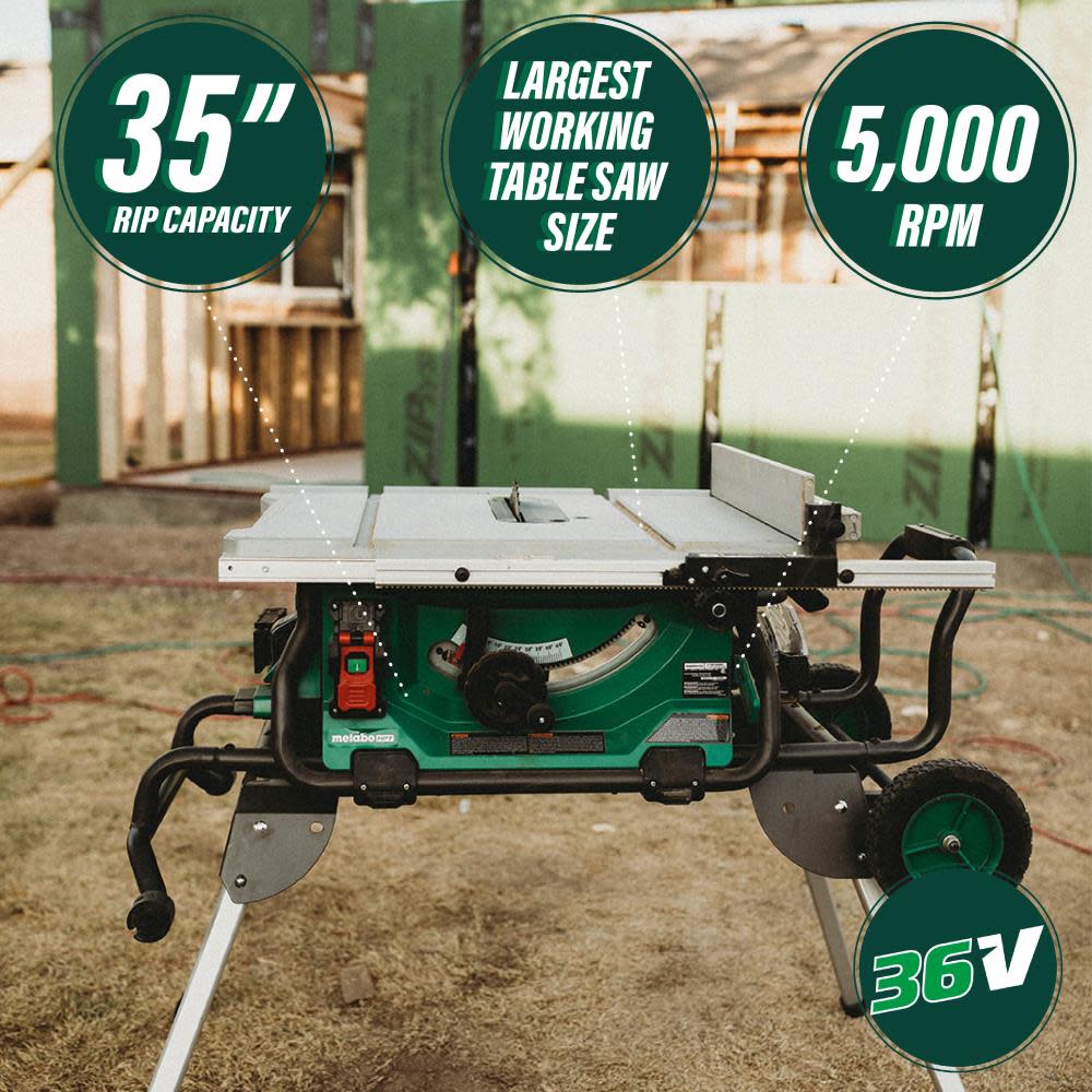 Metabo HPT 36V MultiVolt Table Saw 10″ Brushless (Tool Body Only) - Ascmtools