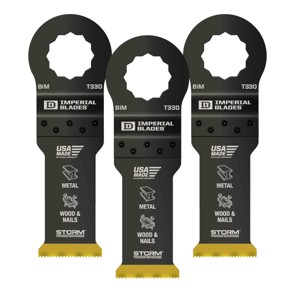 Imperial Blades SuperCut 1-1/4″ Multi-Material Storm Titanium Metal/Wood Blade 3PC - Ascmtools