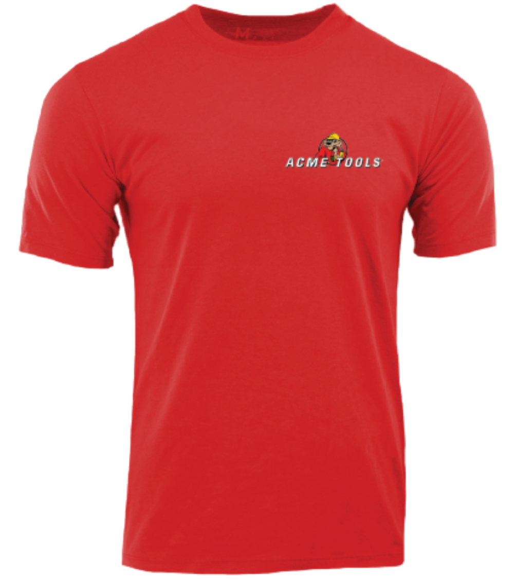 ACME TOOLS Durasoft T Shirt Short Sleeve Red - Ascmtools