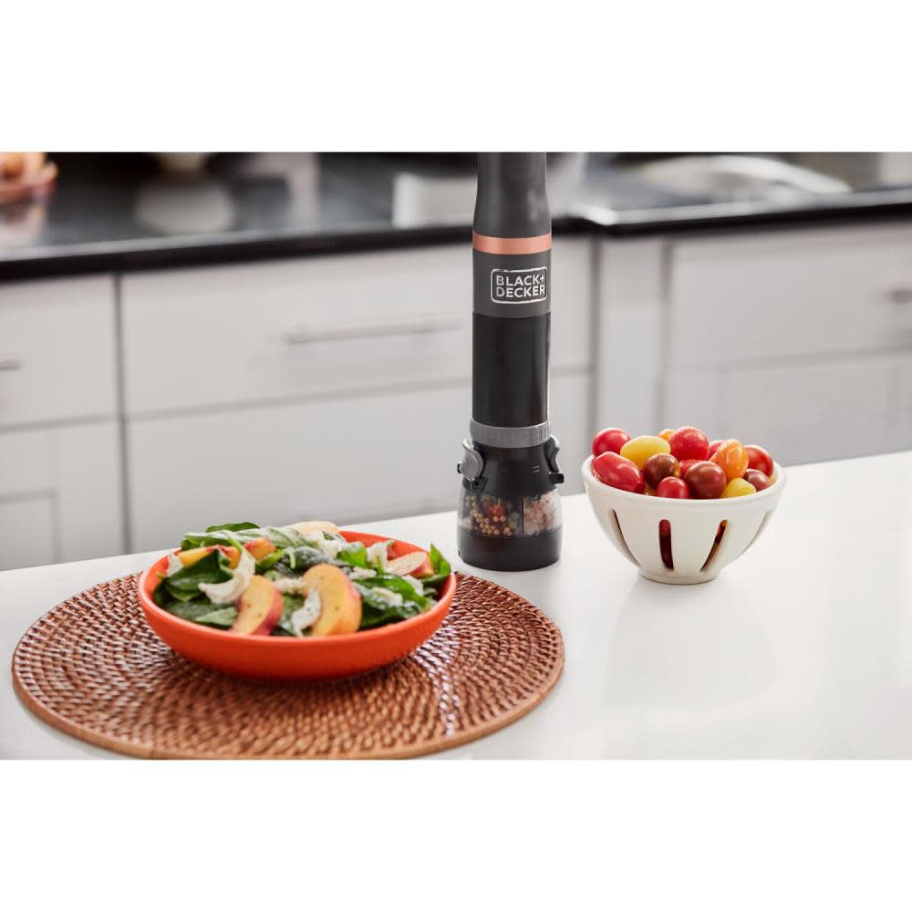 Black and Decker kitchen wand 2 in 1 Salt & Pepper Grinder Attachment - Ascmtools