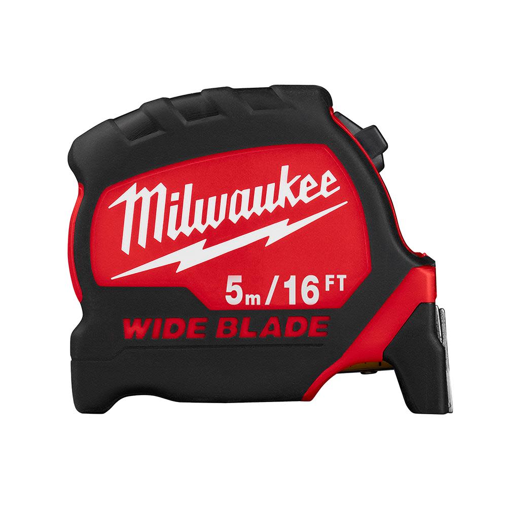 Milwaukee 5M/16Ft Wide Blade Tape Measure - Ascmtools