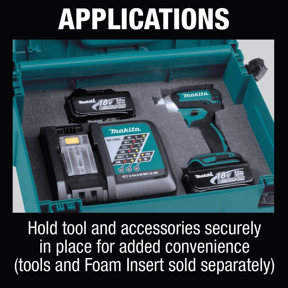 Makita 4-3/8 in. x 15-1/2 in. x 11-5/8 in. Small Interlocking Case - Ascmtools