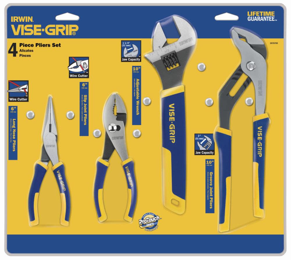 Irwin 4 piece Pro Pliers Set - Ascmtools