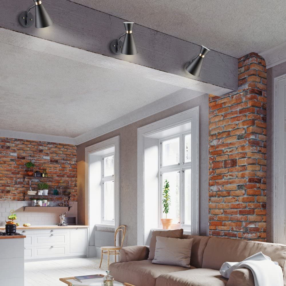 Globe Electric Belmont Wall Sconce Satin Black Hourglass 1 Light - Ascmtools