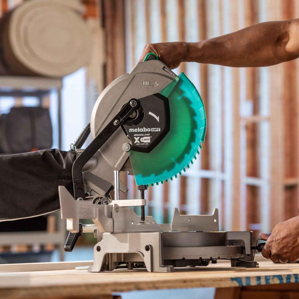 Metabo HPT 18V MultiVolt Cordless 10 Inch Single Bevel Miter Saw - Ascmtools