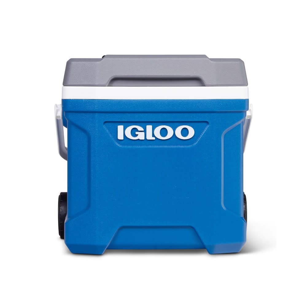 Igloo Latitude 16 Roller Hard Cooler Indigo Blue/Meteorite 16qt - Ascmtools