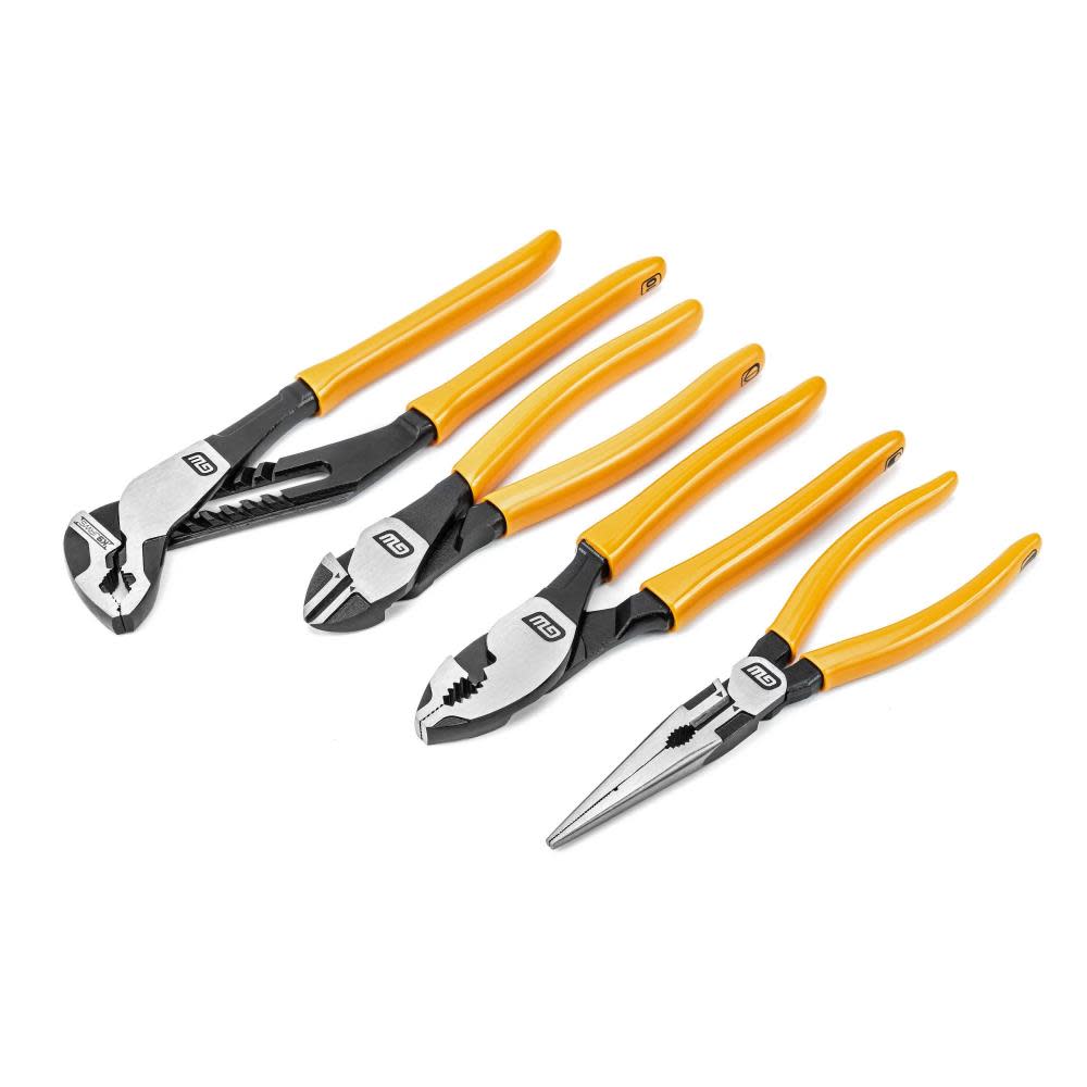 GEARWRENCH Pitbull Dipped Handle Mixed Plier 4 Piece Set - Ascmtools