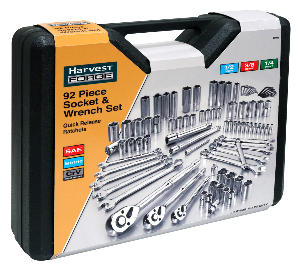 Allied International 92 pc Professional Socket & Wrench Set - Ascmtools
