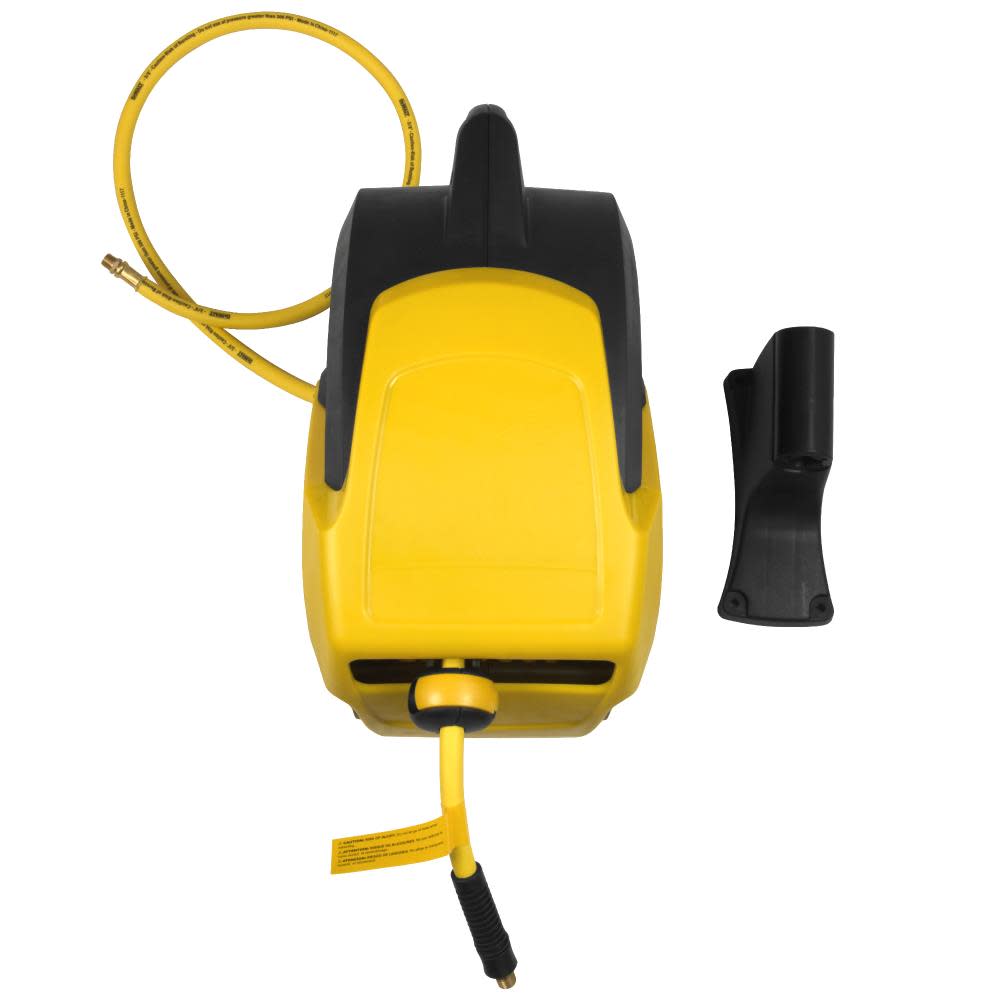 DEWALT 3/8 in. x 50 ft. Enclosed Air Hose Reel with Hybrid Hose - Ascmtools