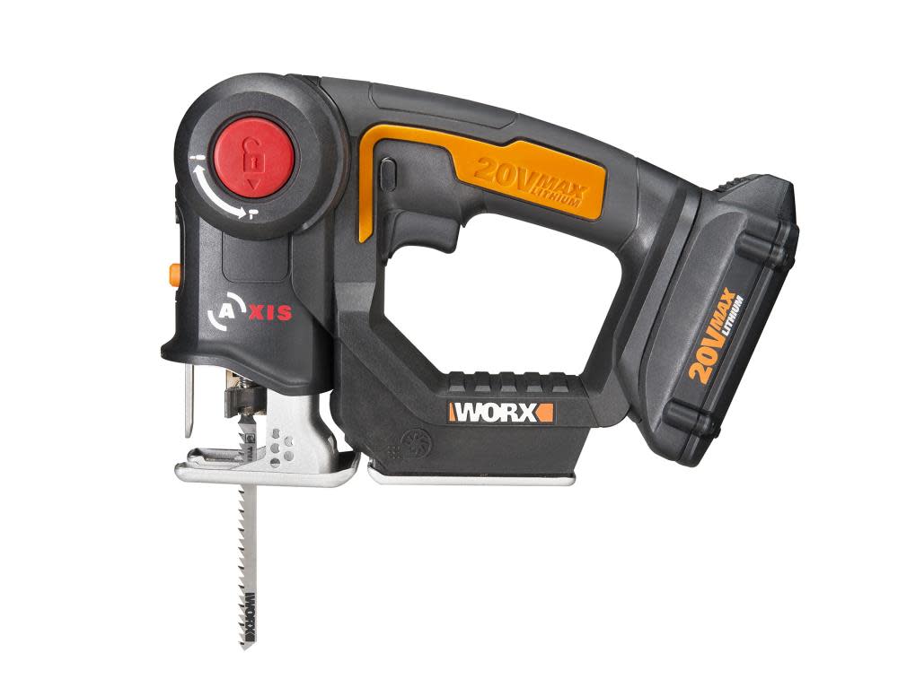 Worx POWER SHARE 20V AXIS 2 in 1 Reciprocating Saw & Jigsaw Kit - Ascmtools